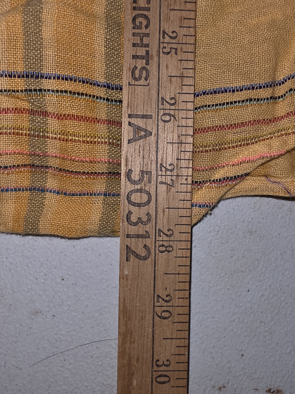 Pilcro Anthropologie XL Plaid Gauze Button Front Yoke Top Mustard Yellow Boho - Picture 9 of 10